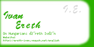 ivan ereth business card